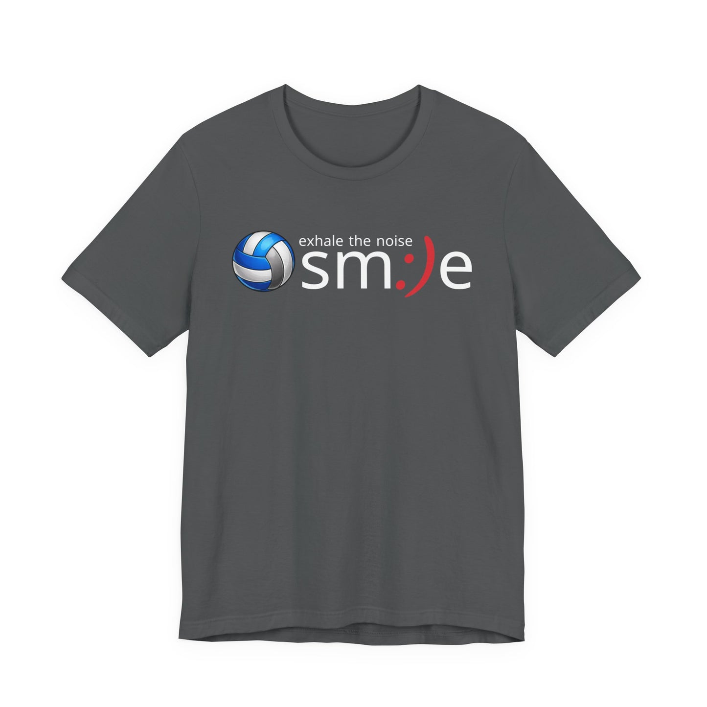 Exhale the Noise sm:)e Volleyball Shirt - Minimalist Tee