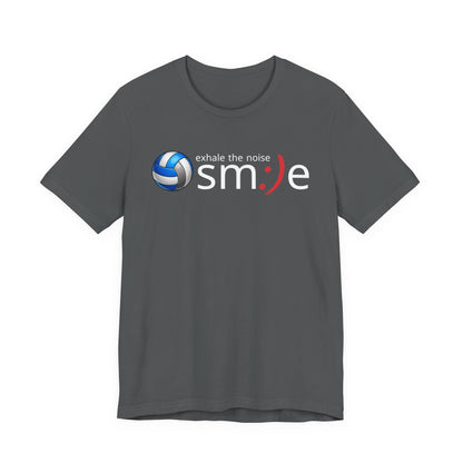 Exhale the Noise sm:)e Volleyball Shirt - Minimalist Tee