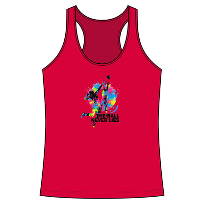 Volleyball Splash Women's Racerback Tank - "The Ball Never Lies"- Moisture wicking