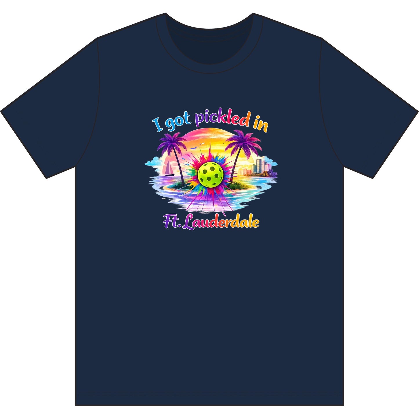 Ft. Lauderdale Pickleball Tee — "I Got Pickled in Ft. Lauderdale" Men's Moisture-Wicking Shirt