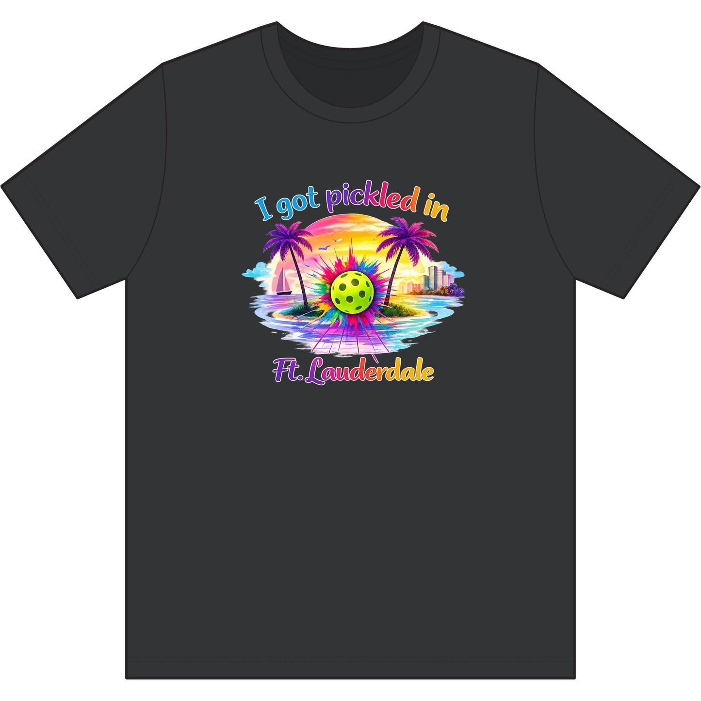 Ft. Lauderdale Pickleball Tee — "I Got Pickled in Ft. Lauderdale" Men's Moisture-Wicking Shirt