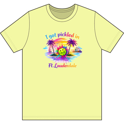 Ft. Lauderdale Pickleball Tee — "I Got Pickled in Ft. Lauderdale" Men's Moisture-Wicking Shirt