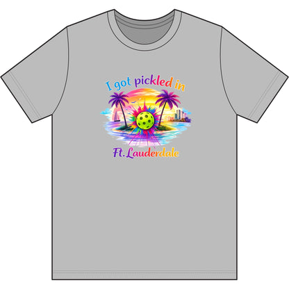 Ft. Lauderdale Pickleball Tee — "I Got Pickled in Ft. Lauderdale" Men's Moisture-Wicking Shirt