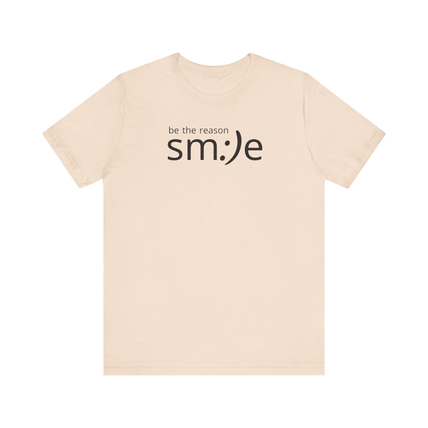sm:)e Be the Reason Smile Tee - Positive Energy Streetwear, Inspirational Gift, Confidence Booster