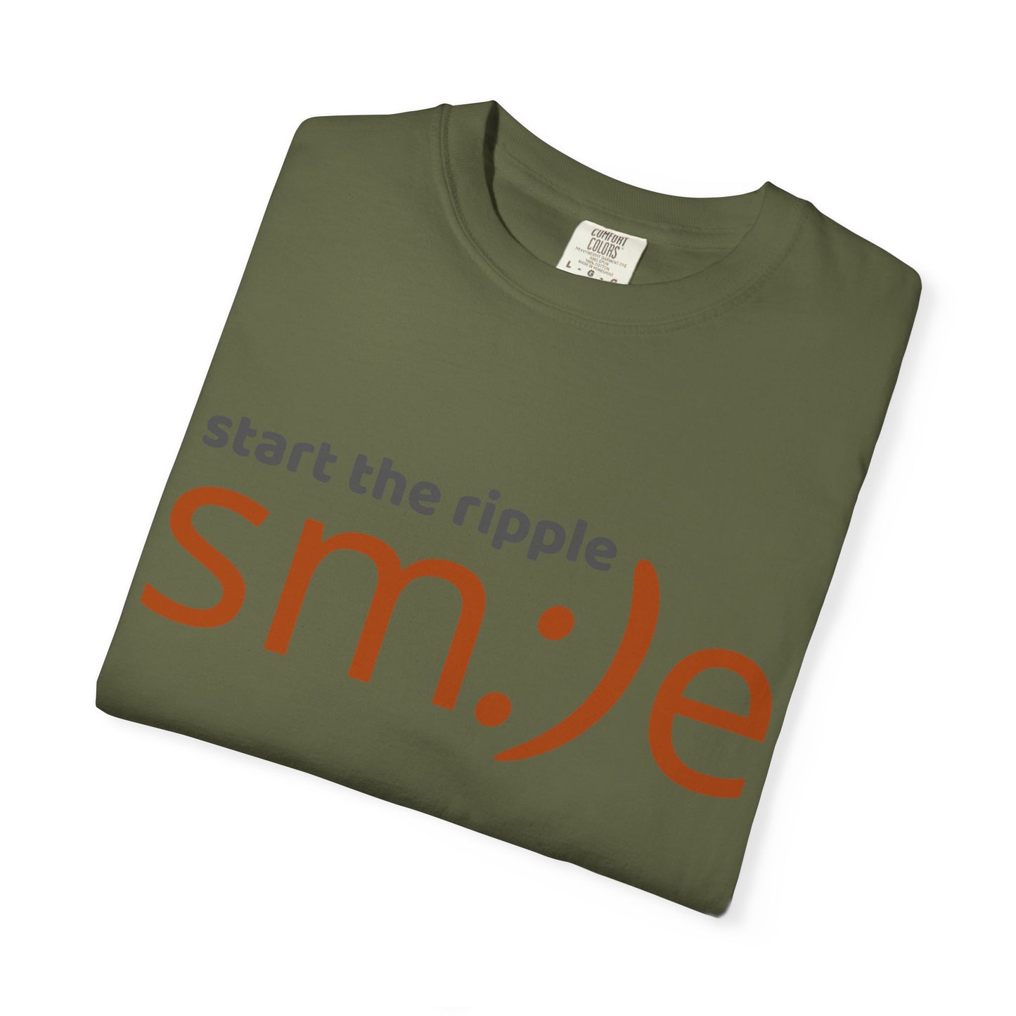 sm:)e Start the Ripple Garment-Dyed Tee | Premium Change-Maker Streetwear | Unisex Statement Shirt