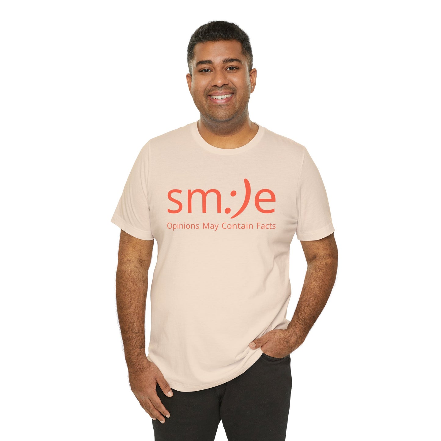 sm:)e Opinions May Contain Facts Tee | Sassy Humor Streetwear | Funny Conversation Starter Shirt