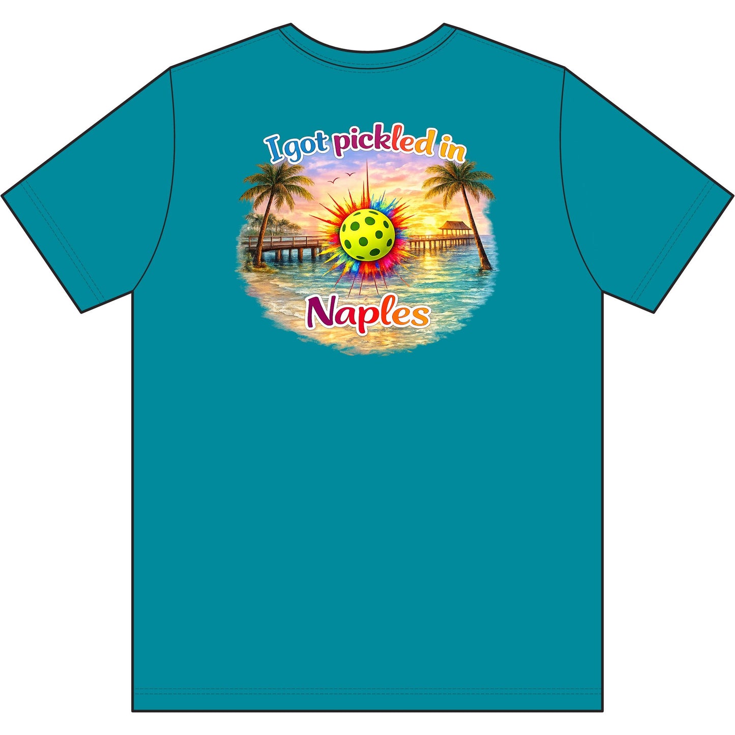 I Got Pickled in Naples™ — Men's Moisture-Wicking Pickleball Shirt | sm:)e