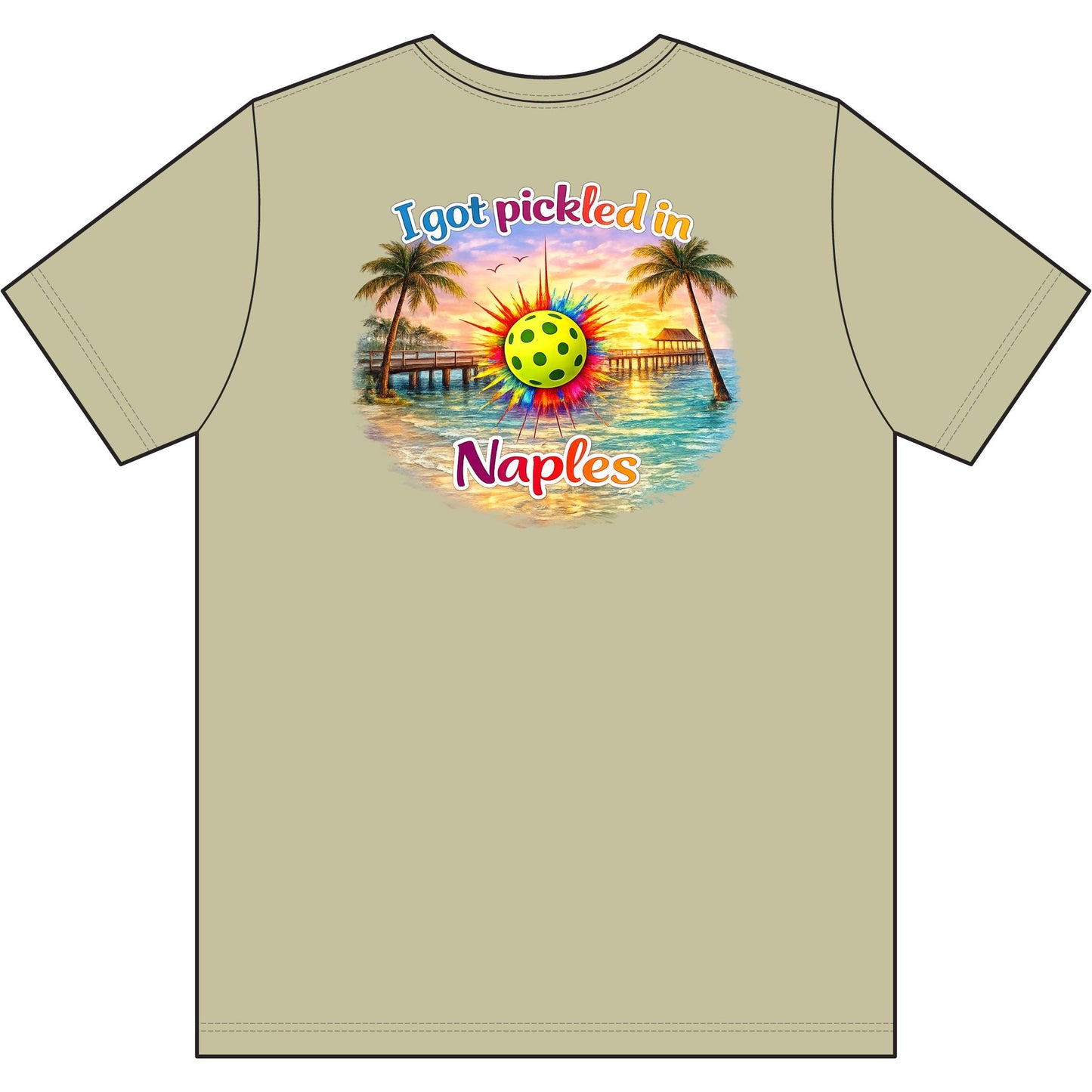 I Got Pickled in Naples™ — Men's Moisture-Wicking Pickleball Shirt | sm:)e