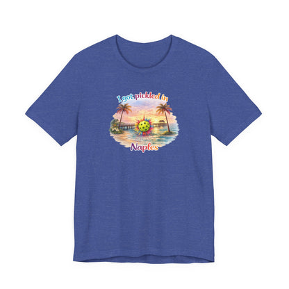 "I Got Pickled in Naples" Pickleball Tee — Funny Florida Vacation Shirt & Souvenir Gift