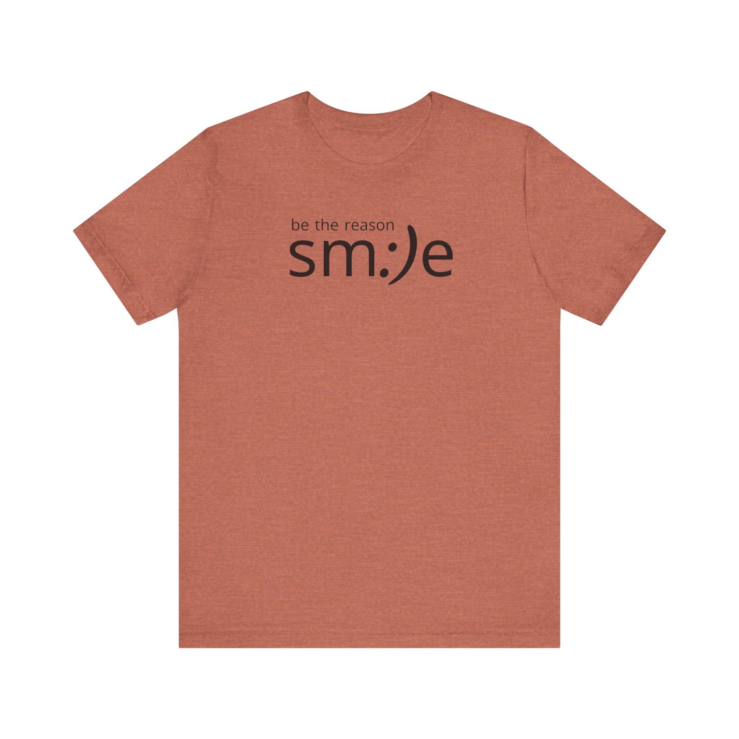 sm:)e Be the Reason Smile Tee - Positive Energy Streetwear, Inspirational Gift, Confidence Booster