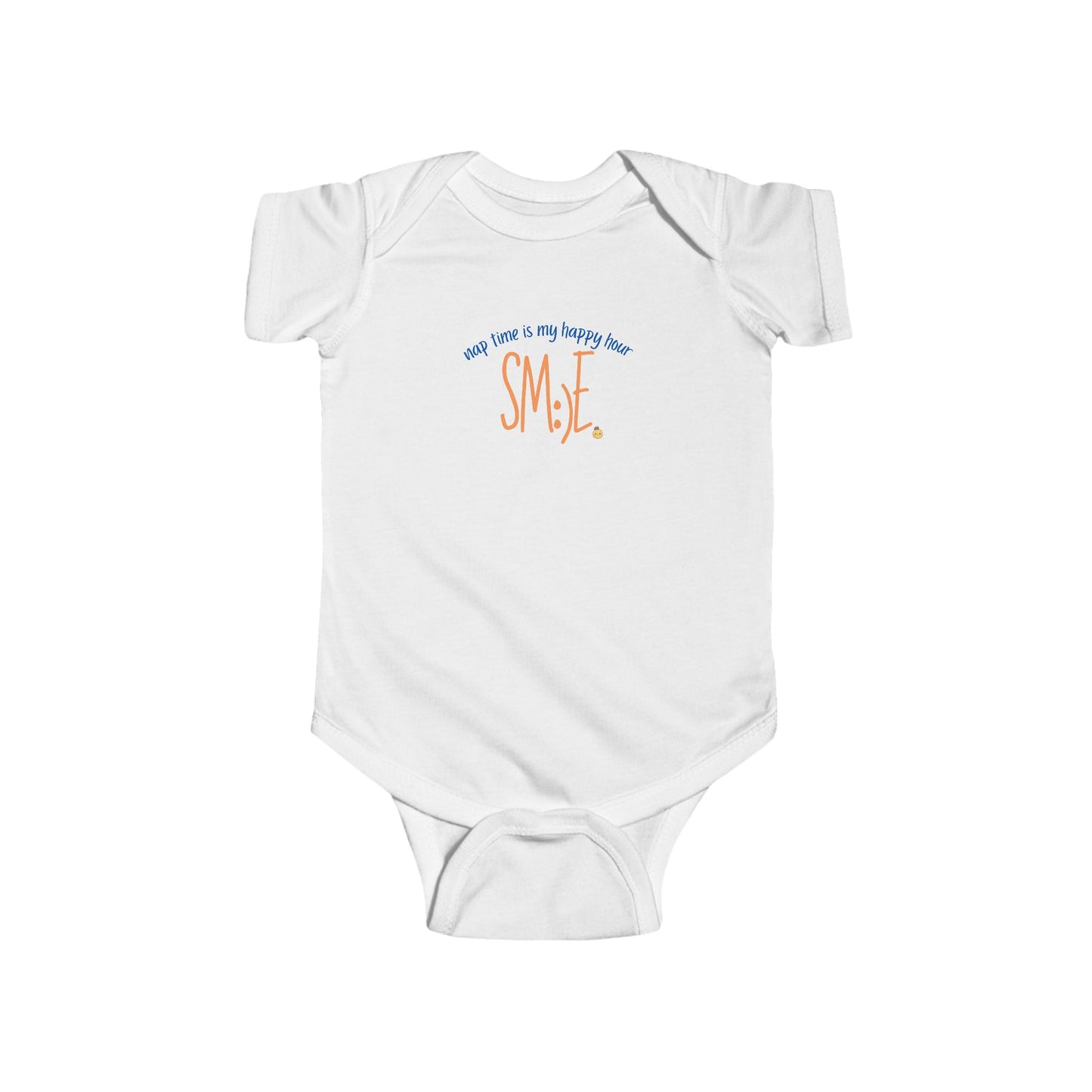 Nap Time Is My Happy Hour sm:)e Infant Bodysuit - Cute Baby Gift, Funny Newborn Outfit, Trendy Toddler Clothing
