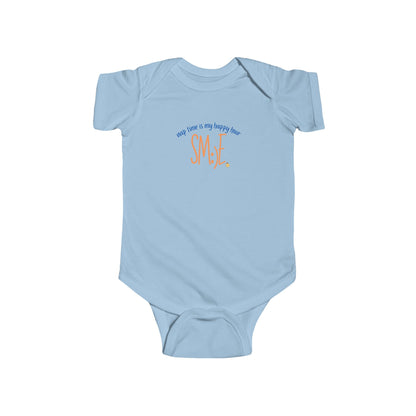 Nap Time Is My Happy Hour sm:)e Infant Bodysuit - Cute Baby Gift, Funny Newborn Outfit, Trendy Toddler Clothing