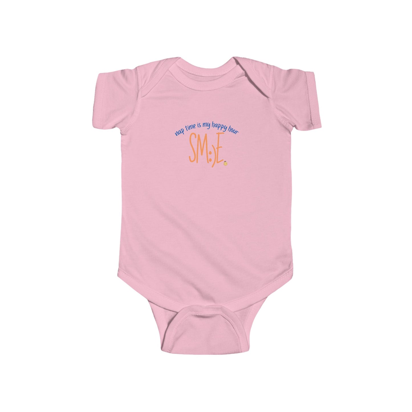 Nap Time Is My Happy Hour sm:)e Infant Bodysuit - Cute Baby Gift, Funny Newborn Outfit, Trendy Toddler Clothing