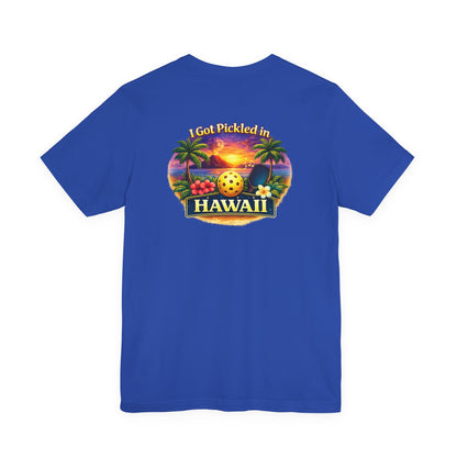 Hawaii Sunset Pickleball Tee | Tropical Beach Graphic T-Shirt