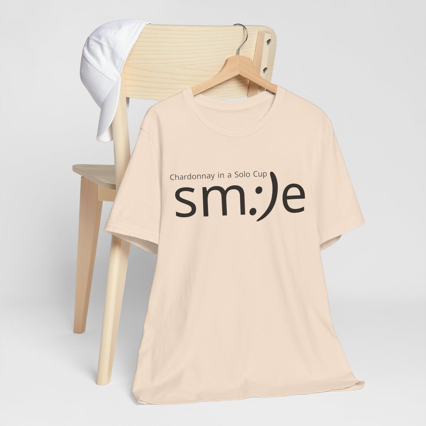 sm:)e Chardonnay in a Solo Cup T-Shirt | Funny Wine Statement Tee | Unisex Streetwear