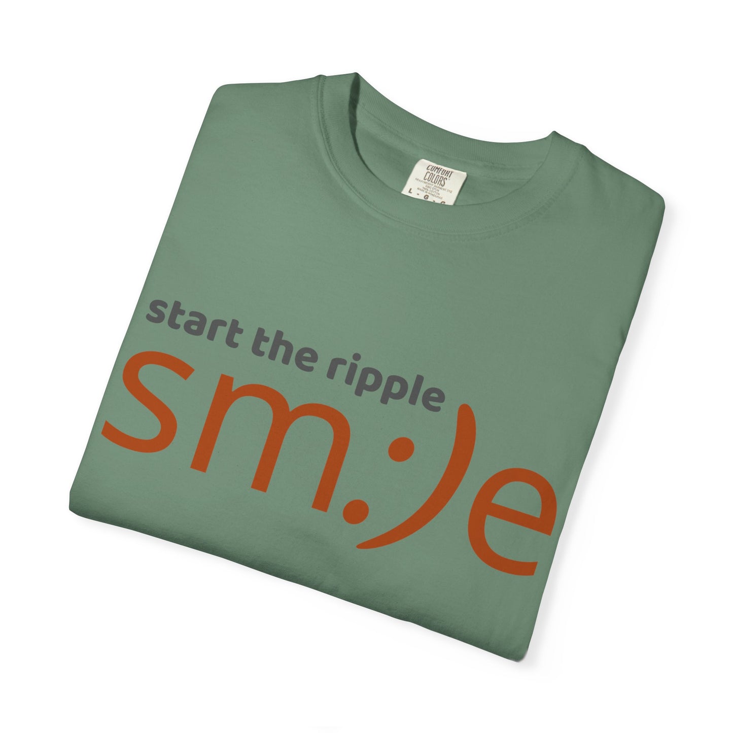 sm:)e Start the Ripple Garment-Dyed Tee | Premium Change-Maker Streetwear | Unisex Statement Shirt