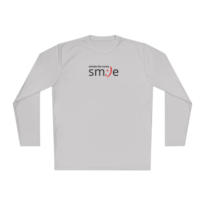 Smile Long-Sleeve Tee — "Exhale the Noise" | Sport-Tek ST350LS Moisture-Wicking Shirt