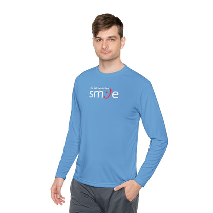Smile Long-Sleeve Tee — "The Ball Never Lies" | Sport-Tek ST350SL Moisture-Wicking Shirt