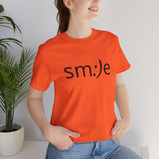 sm:)e Unisex Tee | Personal Statement Streetwear | Happy Confidence Gift