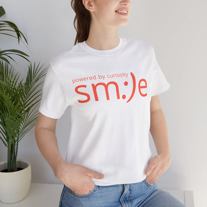 sm:)e Powered by Curiosity Tee | Wonder-Driven Streetwear | Unisex Motivational Graphic Shirt