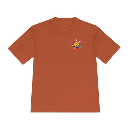 Pickleball Tee — “No 'Sorry's' in Pickleball” Moisture-Wicking Athletic Shirt