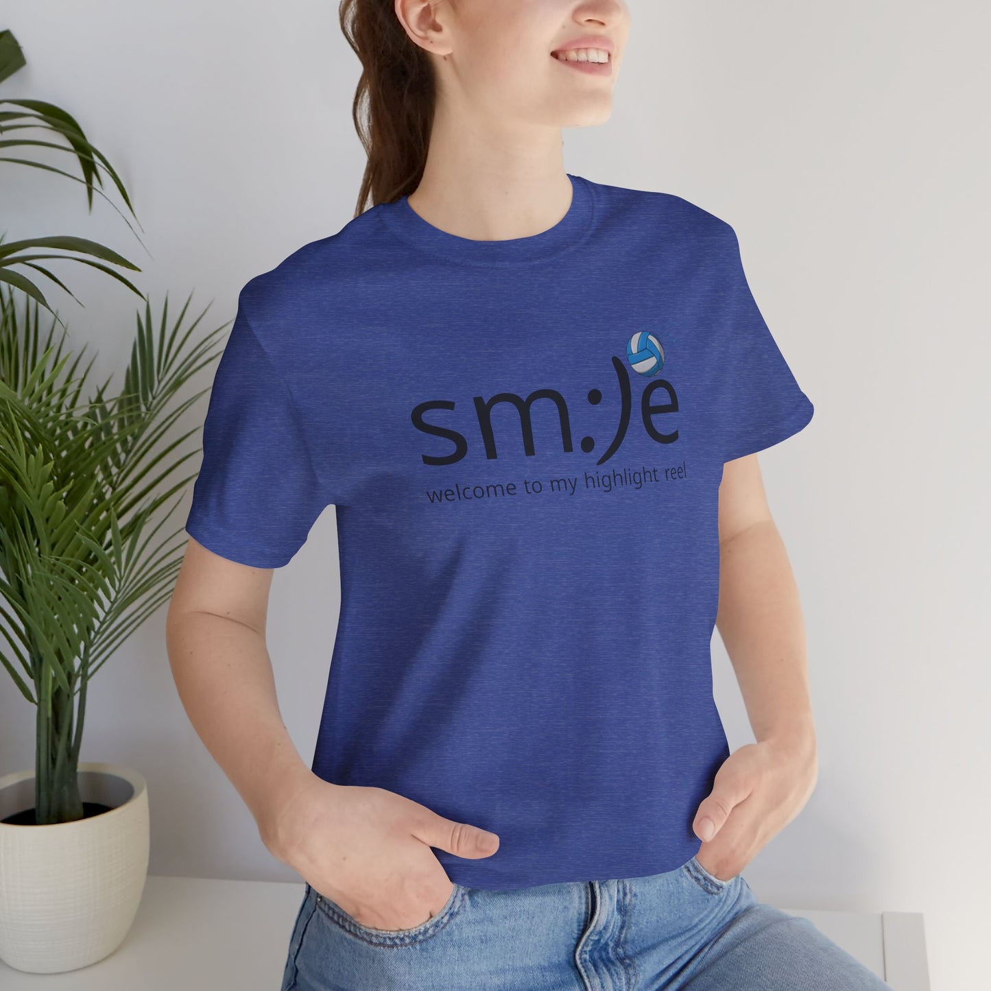 sm:)e Welcome to My Highlight Reel Volleyball T-Shirt | Funny Motivational Unisex Tee