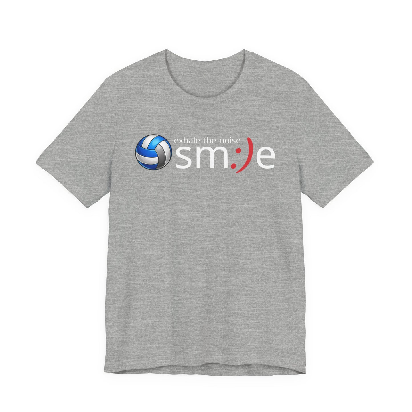 Exhale the Noise sm:)e Volleyball Shirt - Minimalist Tee