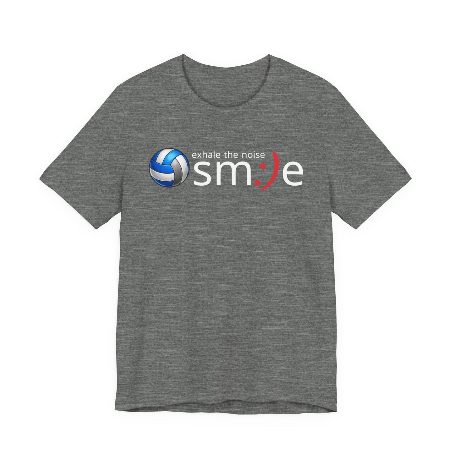 Exhale the Noise sm:)e Volleyball Shirt - Minimalist Tee