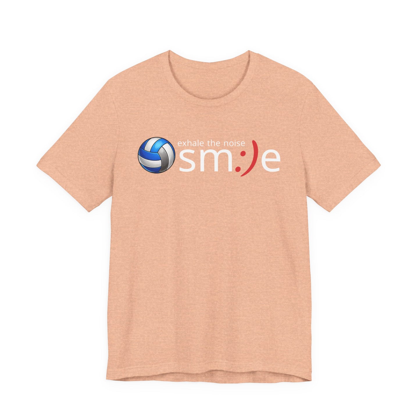 Exhale the Noise sm:)e Volleyball Shirt - Minimalist Tee