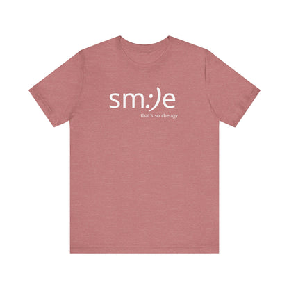 sm:)e Playful Unisex Tee | Smile That's So Cheugy | Graphic Streetwear