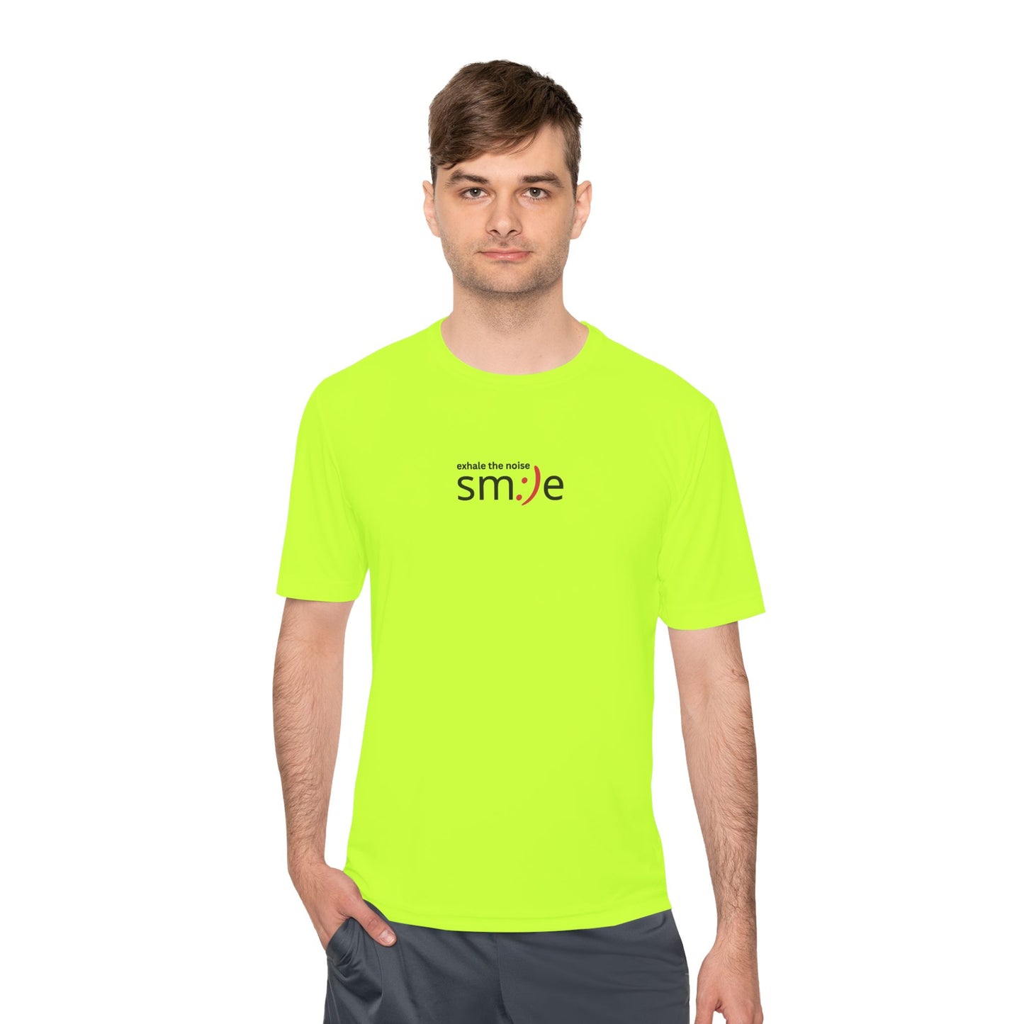 Smile Moisture-Wicking Tee — "Exhale the Noise" | Sport-Tek ST350