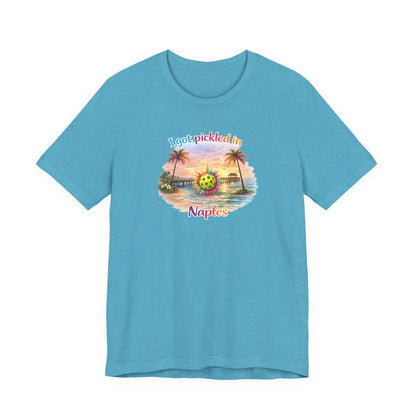 "I Got Pickled in Naples" Pickleball Tee — Funny Florida Vacation Shirt & Souvenir Gift