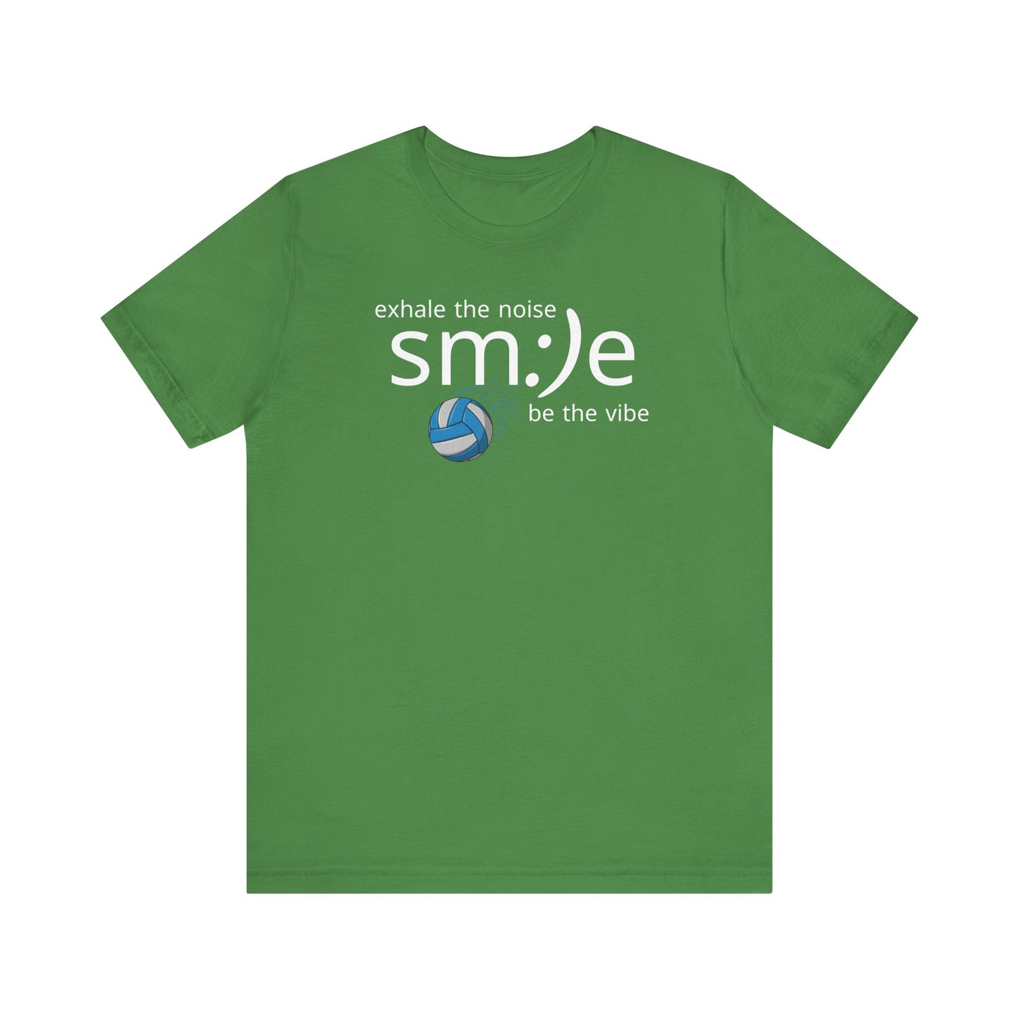 sm:)e Exhale the Noise Volleyball Tee | Athletic Mindful Streetwear | Positive Vibe Court Confidence