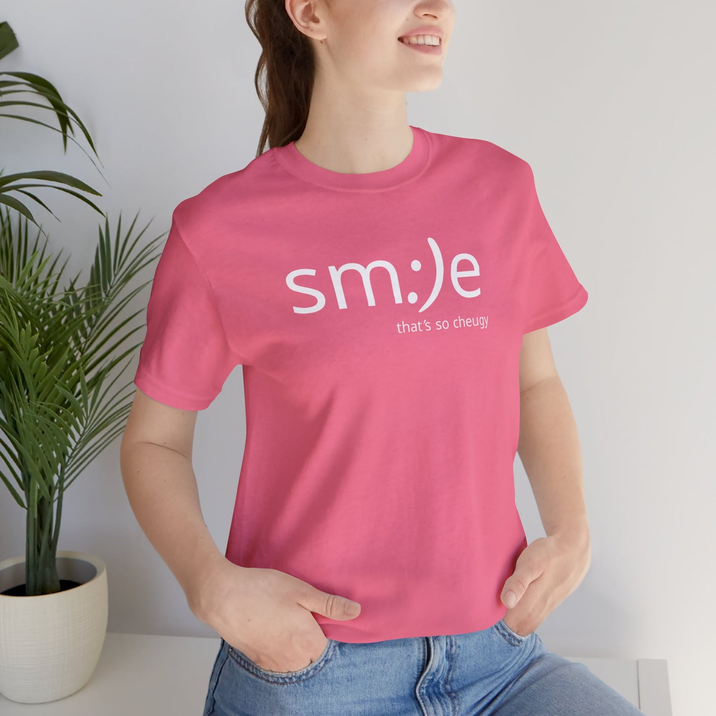 sm:)e Playful Unisex Tee | Smile That's So Cheugy | Graphic Streetwear