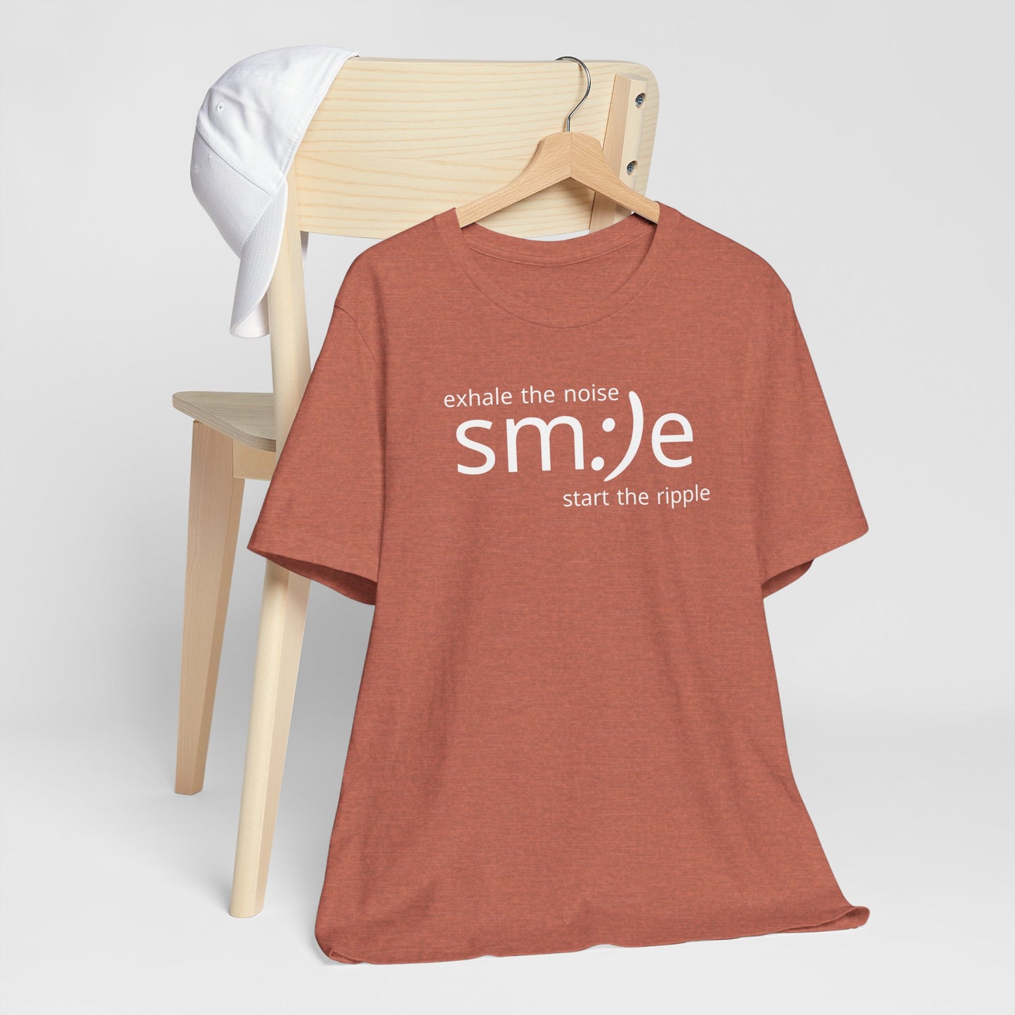 Exhale the Noise sm:)e Be the Ripple | Motivational Streetwear | Lifestyle Statement Tee