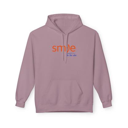 sm:)e Be Vibe Hoodie - Motivational Streetwear, Cozy Confidence Booster, Unisex Fleece Sweatshirt