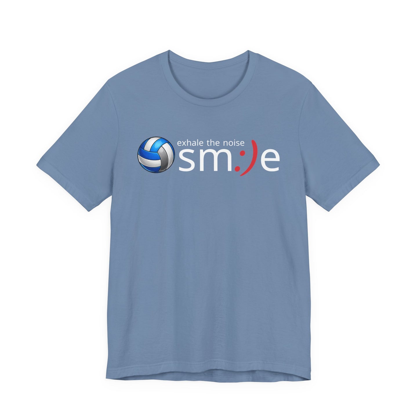 Exhale the Noise sm:)e Volleyball Shirt - Minimalist Tee