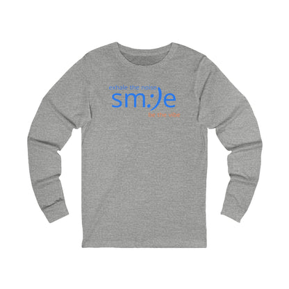 Exhale the Noise - Long Sleeve Streetwear Tee | Unisex Layering Shirt | sm:)e Confidence