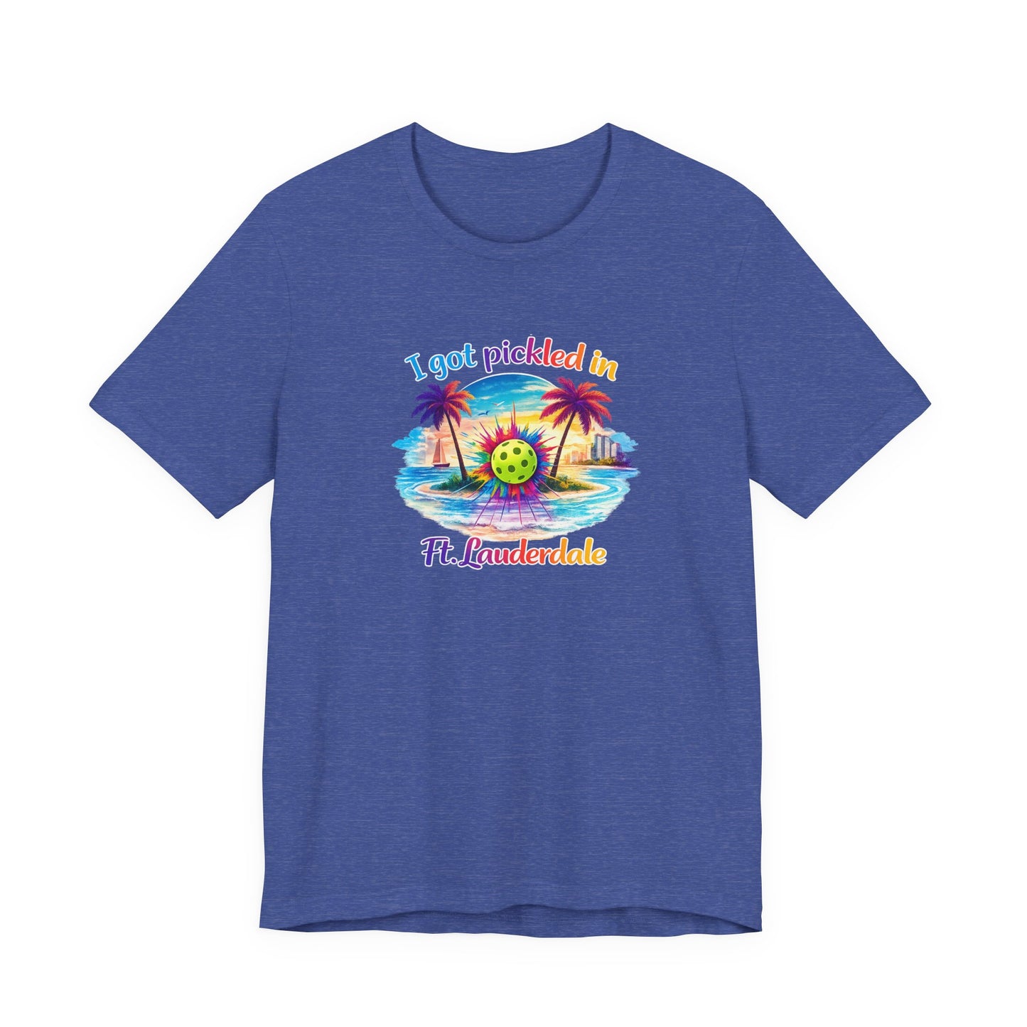 "I Got Pickled in Ft. Lauderdale" Pickleball T-Shirt — Funny Florida Vacation Tee & Souvenir Gift
