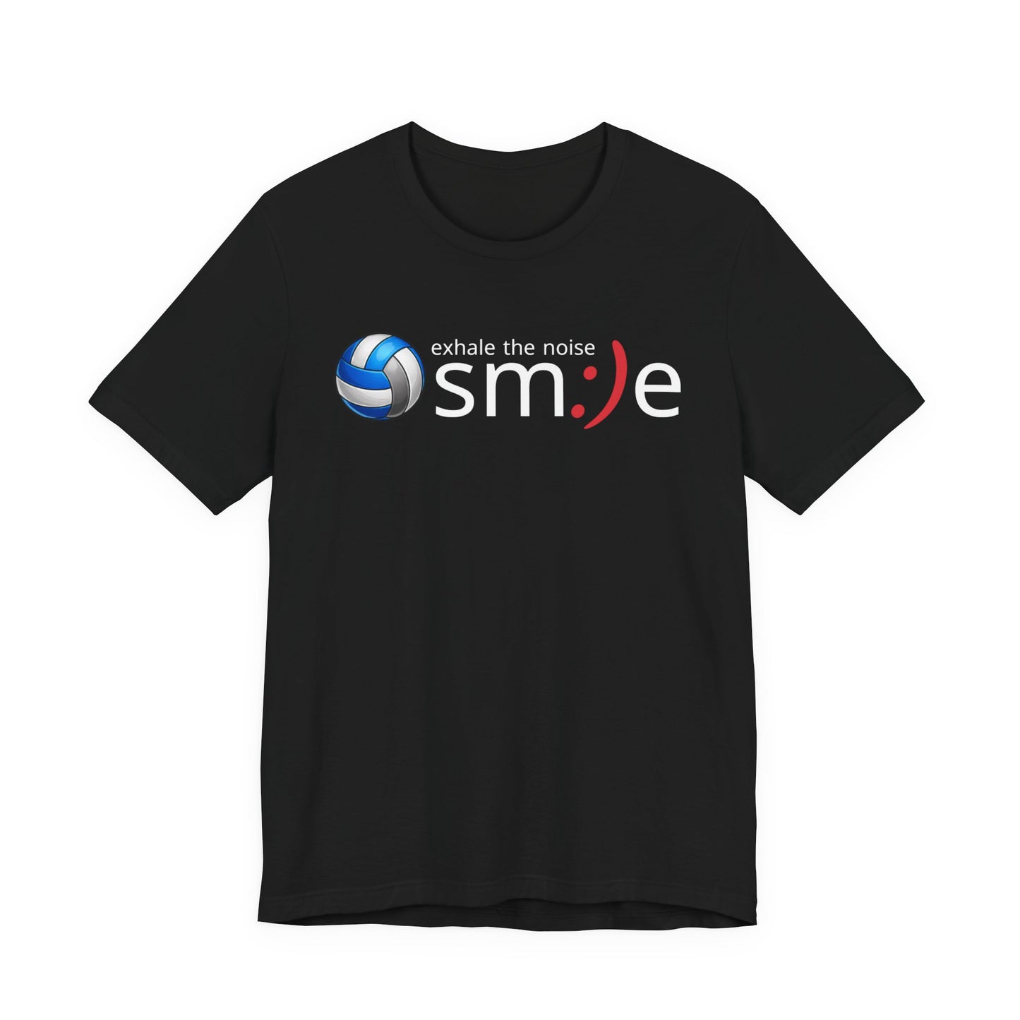 Exhale the Noise sm:)e Volleyball Shirt - Minimalist Tee