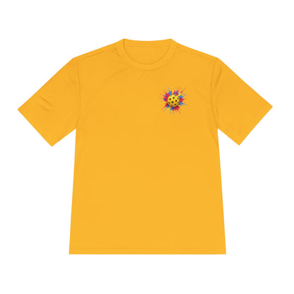 Pickleball Tee — “No 'Sorry's' in Pickleball” Moisture-Wicking Athletic Shirt