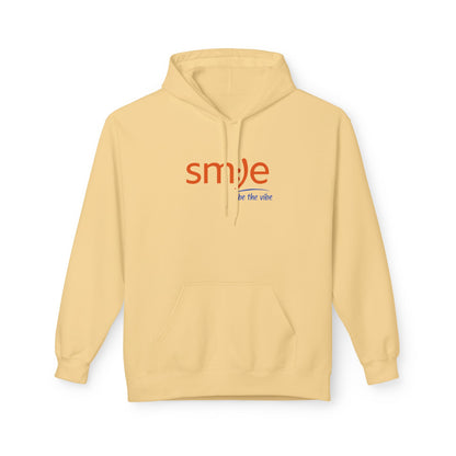 sm:)e Be Vibe Hoodie - Motivational Streetwear, Cozy Confidence Booster, Unisex Fleece Sweatshirt