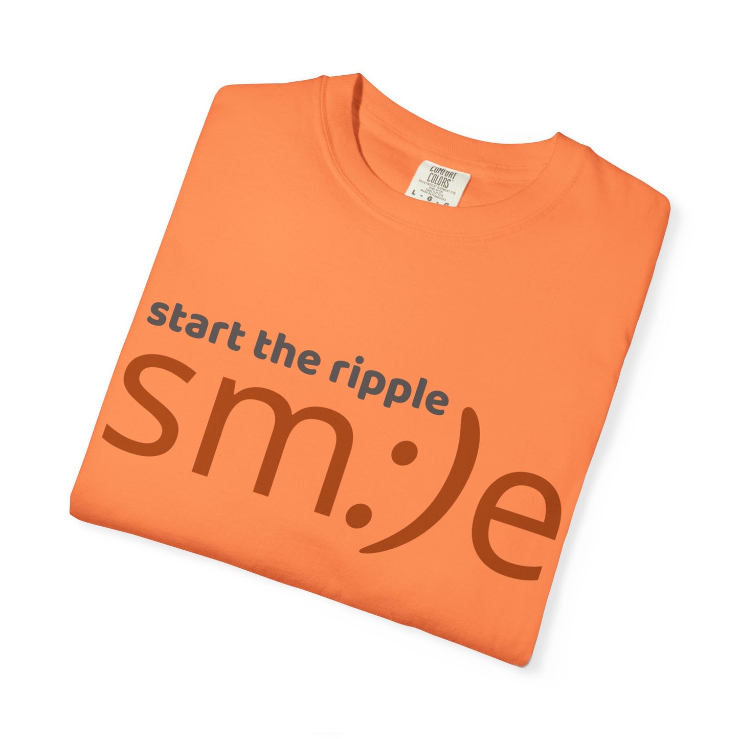 sm:)e Start the Ripple Garment-Dyed Tee | Premium Change-Maker Streetwear | Unisex Statement Shirt