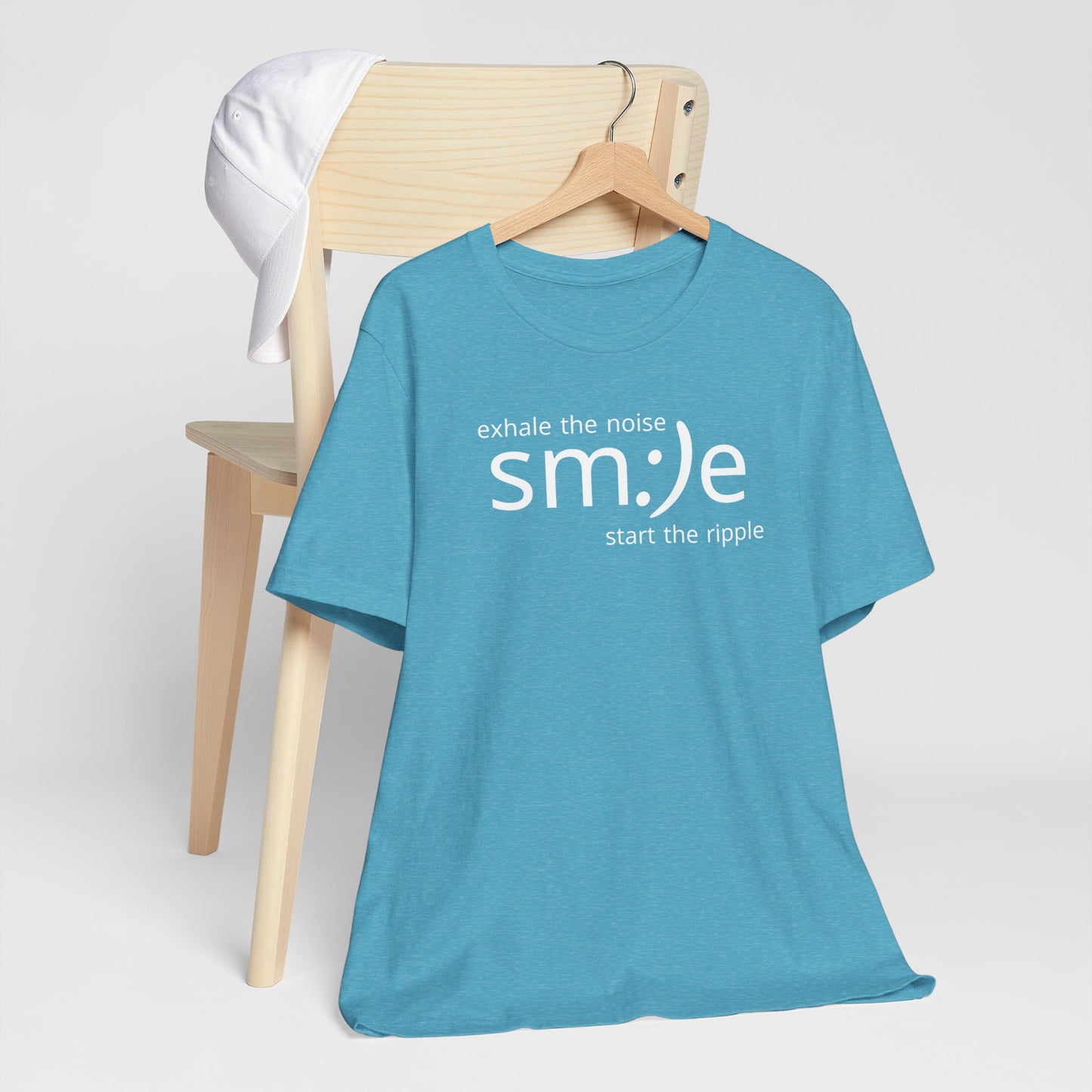 Exhale the Noise sm:)e Be the Ripple | Motivational Streetwear | Lifestyle Statement Tee