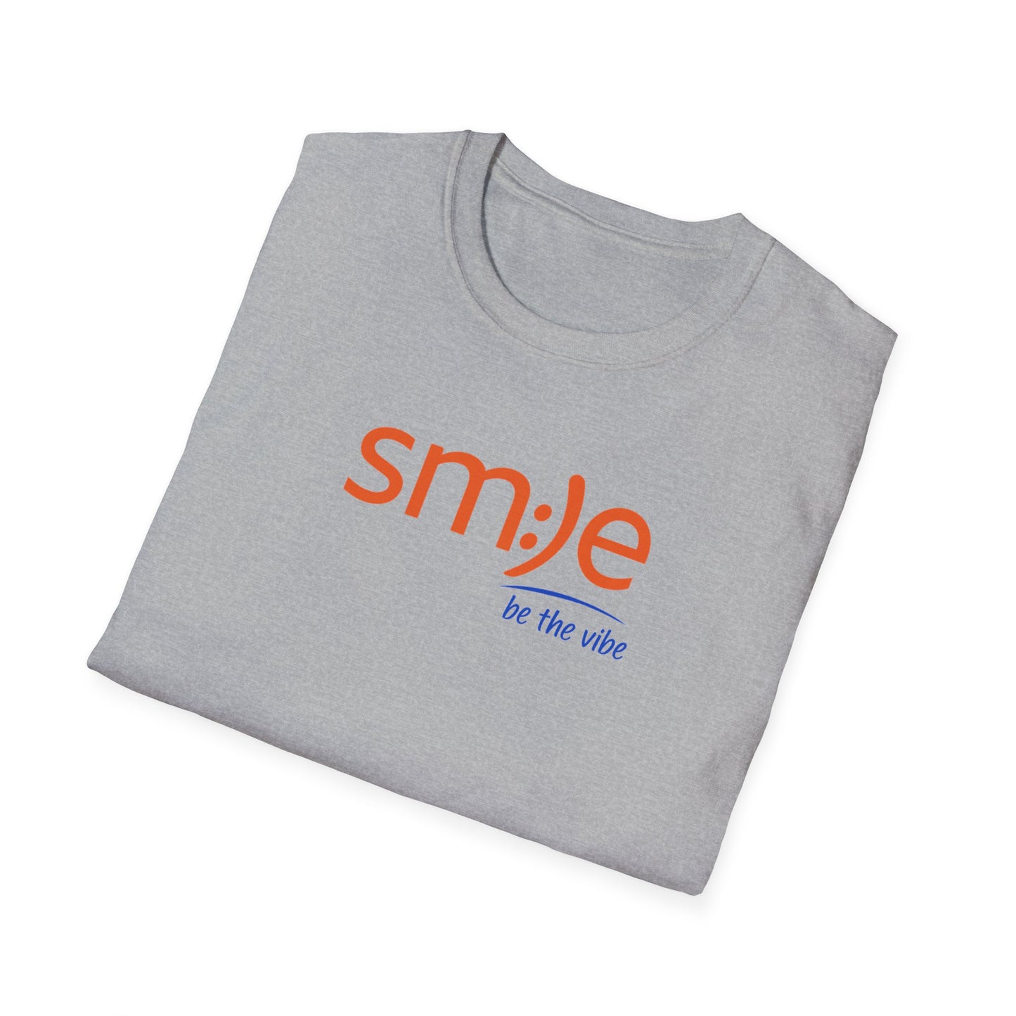 sm:)le Be the Vibe Softstyle Tee - Positive Energy Streetwear, Confidence Booster, Unisex Graphic Shirt