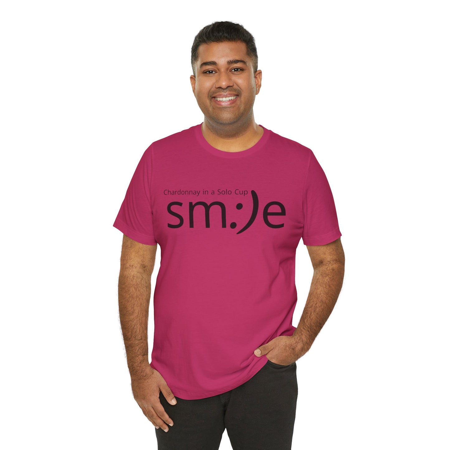 sm:)e Chardonnay in a Solo Cup T-Shirt | Funny Wine Statement Tee | Unisex Streetwear