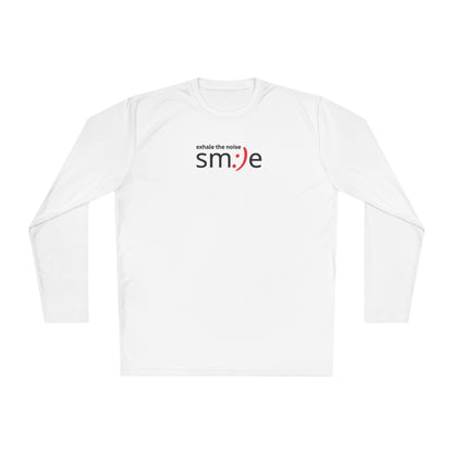 Smile Long-Sleeve Tee — "Exhale the Noise" | Sport-Tek ST350LS Moisture-Wicking Shirt