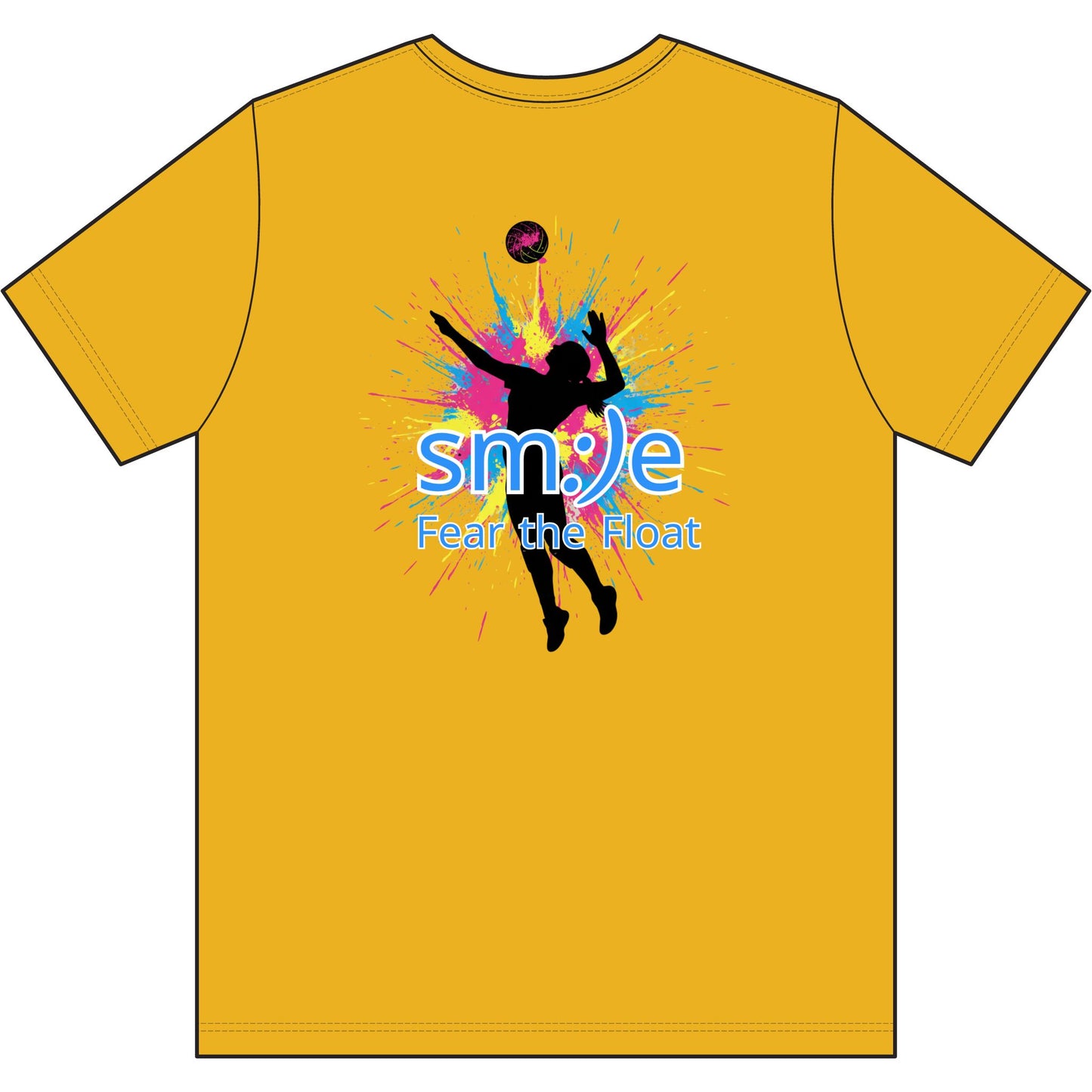 Fear the Float — Volleyball Statement T-Shirt- breathable, sun protection