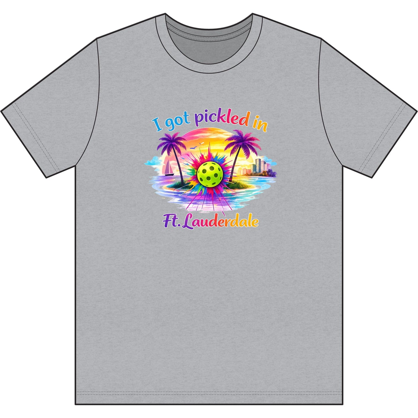 Ft. Lauderdale Pickleball Tee — "I Got Pickled in Ft. Lauderdale" Men's Moisture-Wicking Shirt