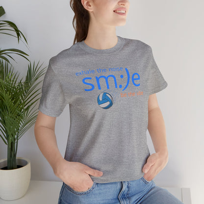 sm:)e Exhale the Noise Be the Vibe Volleyball Tee | Confident Athletic Streetwear | Positive Quote Shirt